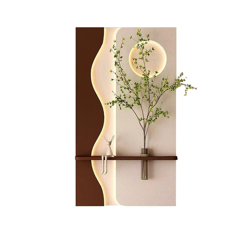水培绿植玄关装饰画入户正对门