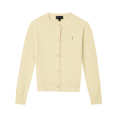 POLOWALK圆领休闲针织开衫