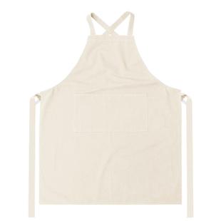 简约无袖纯色交叉X背带防泼水围裙定制logo图案印字烘焙绘画罩衣