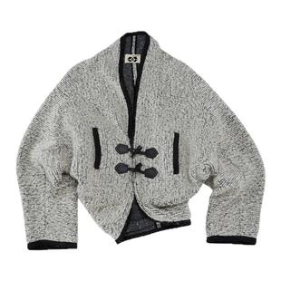 Medium Well 2025秋季新款落肩宽松羊毛外套设计感宽松休闲短外套