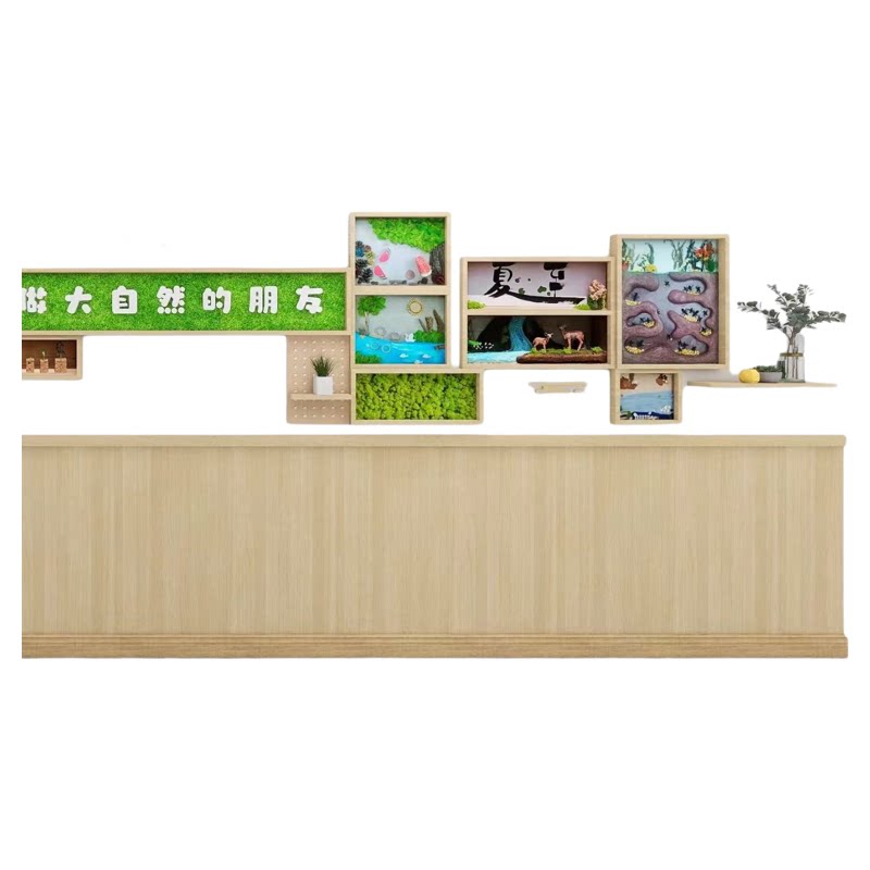 幼儿园环创大自然四季立体墙贴