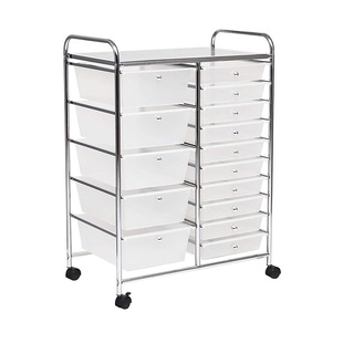 抽屉式移动储物收纳柜高品质多层塑料夹缝抽屉马卡龙可移动带轮子