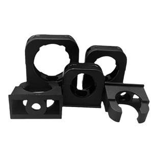 塑料波纹管固定支架不带盖软管座管夹AD21.2高品质PA66尼龙管卡扣