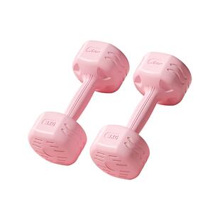 特步哑铃女士健身家用小哑铃3kg一对2kg儿童初学专用锻炼器青少年