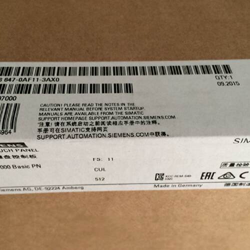 议价6AV6647-0AF11-3AX0西门子KTP1000触摸屏10寸6AV6 647-0AF11-