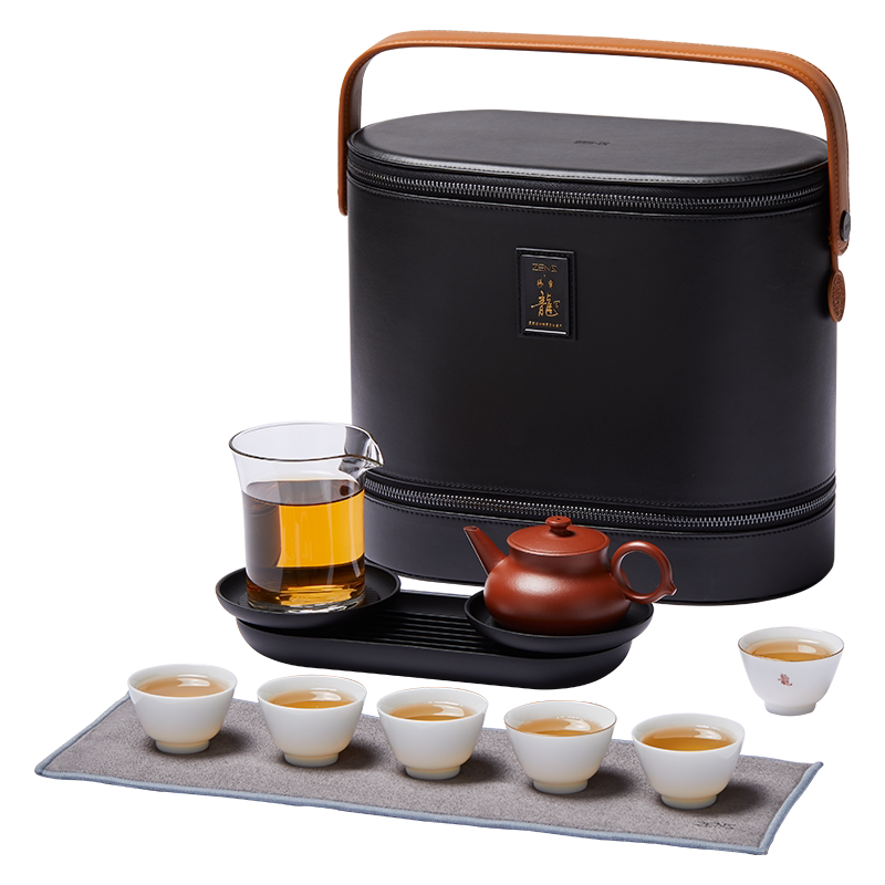 哲品ZENS便携多人紫砂茶具套装