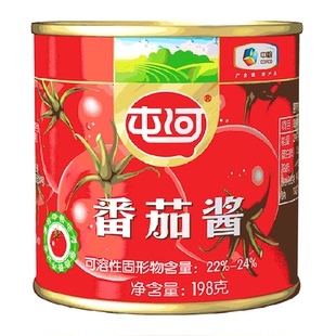 中粮屯河新疆内蒙番茄酱198g儿童无添加剂番茄罐头番茄膏番茄沙司