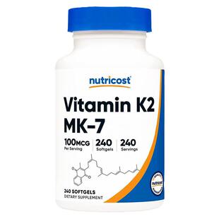 美国原装Nutricost维生素K2 Vitamin K2 MK-7 100mcg 240粒