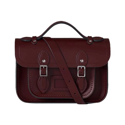 9寸Mini英国剑桥包Cambridge Satchel斜跨邮差手工牛皮单肩包