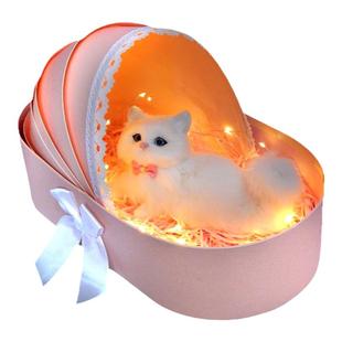 仿真猫咪玩偶公仔摆件创意2025年猫猫元素礼物生日礼物送女生女孩