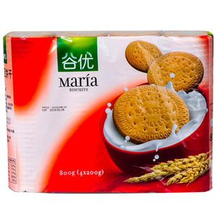 谷优玛利亚饼干200g*16/箱消化饼干400g*15/箱进口木糠杯蛋糕原料