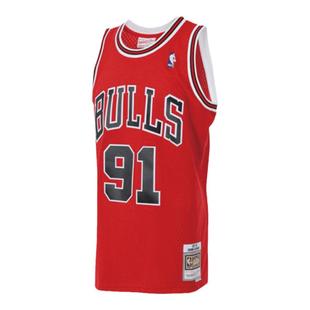 NBA官方Mitchell&Ness 公牛/罗德曼复古97-98赛季SW球衣篮球服