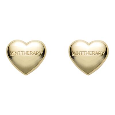 MINTTHERAPY膨胀爱心耳钉冷淡风