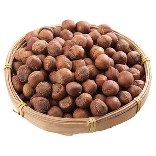 铁岭开原特产野生炒熟精品大粒原味榛子仁干果零食1斤袋真空包装