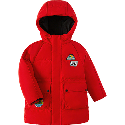 巴拉巴拉男童长款加厚羽绒服外套