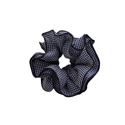 格子韩系低马尾双层黑色赵露思