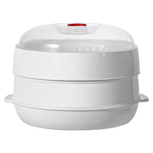 日本微波炉蒸笼加热专用蒸包子盒屉家2025新款加厚小号迷你食品级