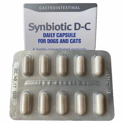 现货施百科狄Synbiotic D-C犬猫通用益生菌口服胶囊10粒 总代授权