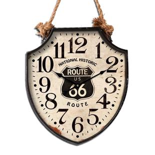 美式复古挂钟酒吧装饰欧式挂表简约创意壁钟客厅时钟数字个性钟表