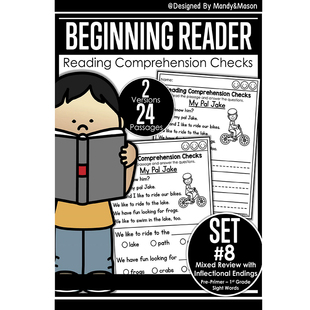 国外原版小学英语分级阅读理解作业纸beginning reader worksheet