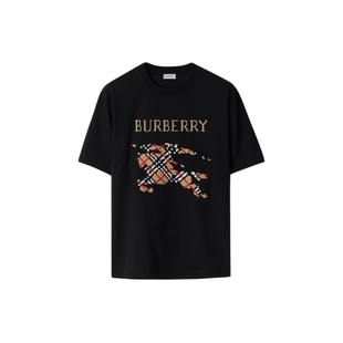 【24期免息】BURBERRY男装 十字绣马术骑士徽标棉质 T 恤衫 多色