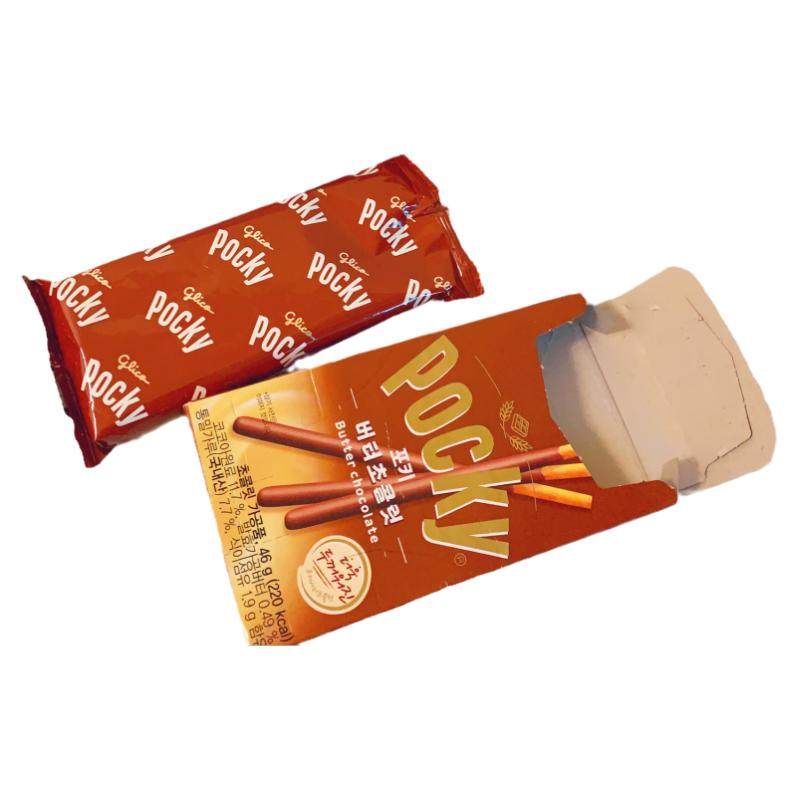 4盒包邮Pocky巧克力细棒饼干