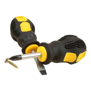 胶柄6x38mm迷你短柄螺丝刀 十字一字螺丝批两用小号起子 小萝卜头