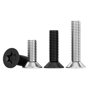 镀黑色碳钢沉头内梅花螺丝镀镍铁加硬防盗梅花螺钉平头高强度螺栓