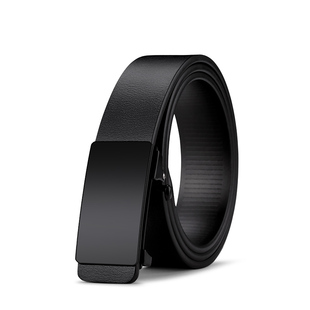 七匹狼皮带男士平滑扣真皮正品内穿无牙自动扣裤带纯牛皮商务腰带