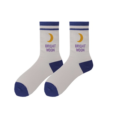 粉色玫红色网红款全棉好看中长袜