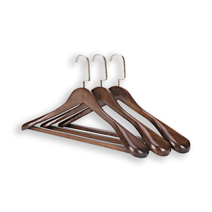 宽肩实木衣架家用防滑挂衣无痕西服西装木质木头衣挂大衣衣服撑子