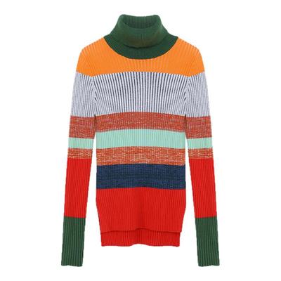 mona打底衫0撞色条纹修身百搭