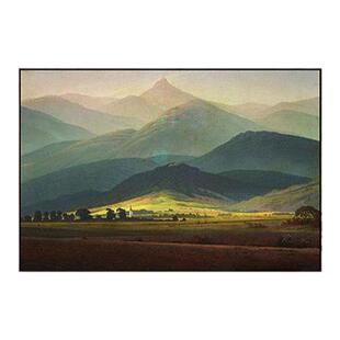 德里希巨人山装饰画客厅欧式沙发背景墙挂画山水玄关餐厅画风景画