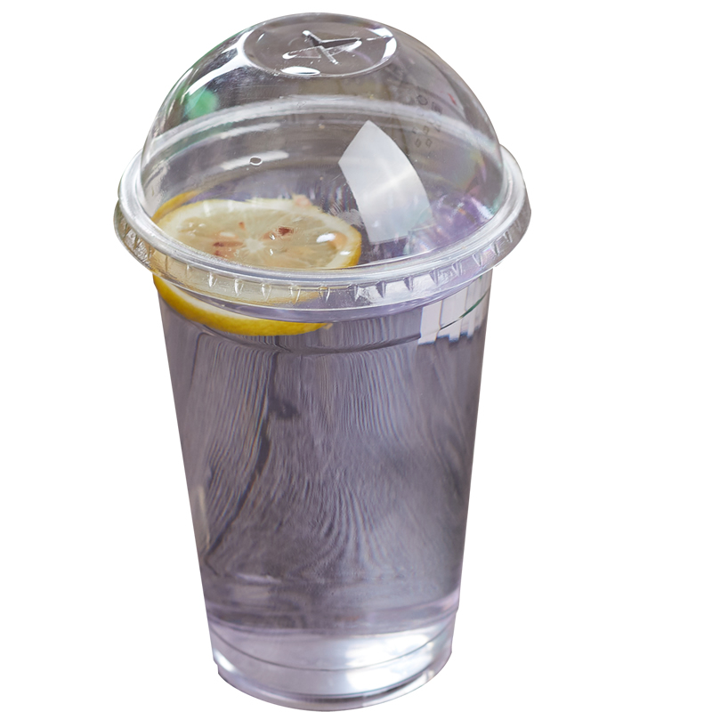 90口径PET杯透明饮料杯冷饮杯400ml加厚一次性塑料杯奶茶杯600ml