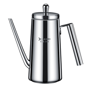 西来美304不锈钢油壶家用大容量装油罐厨大号欧式油壸倒油瓶包邮