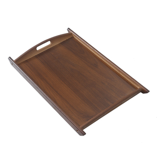 胡桃木托盘竹木质长方形家用放茶杯盘高级餐盘咖啡杯新中式水果