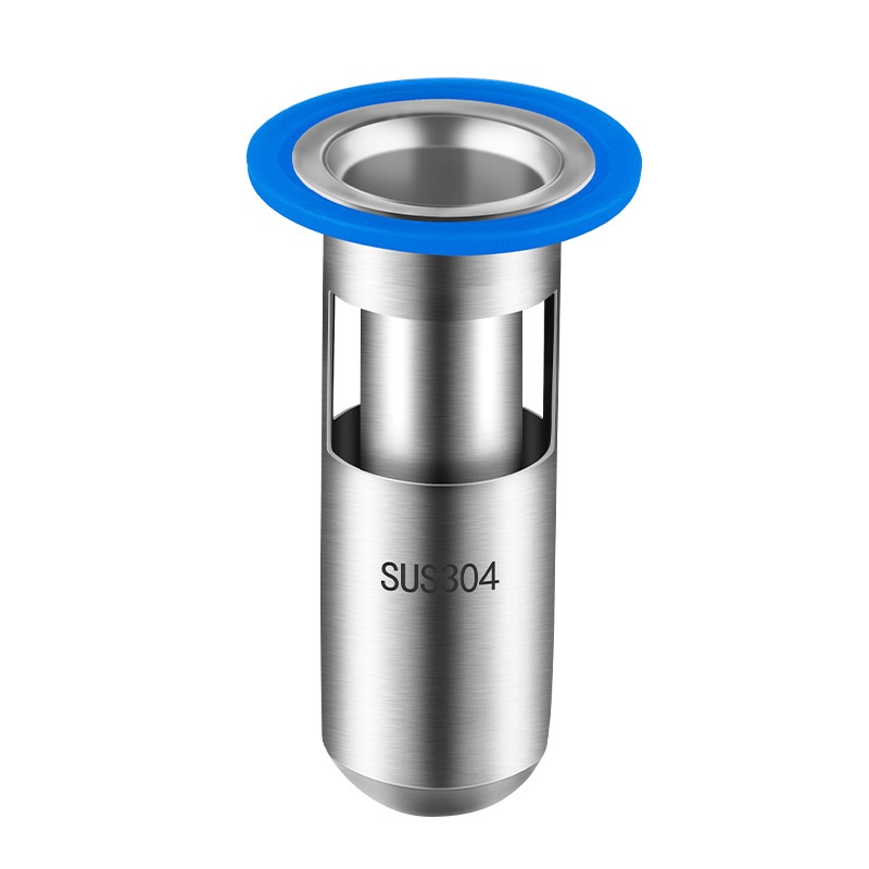 304不锈钢防臭地漏圆形洗衣机水封地漏水深芯地漏U型卫生间防反盖