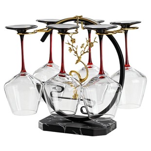 红酒杯倒挂架子轻奢高脚杯架高档吊杯架高级感家用酒柜装饰架摆件