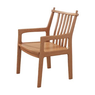 实木白蜡木餐椅北欧现代简约餐厅软包靠背扶手椅书桌椅子巴顿椅