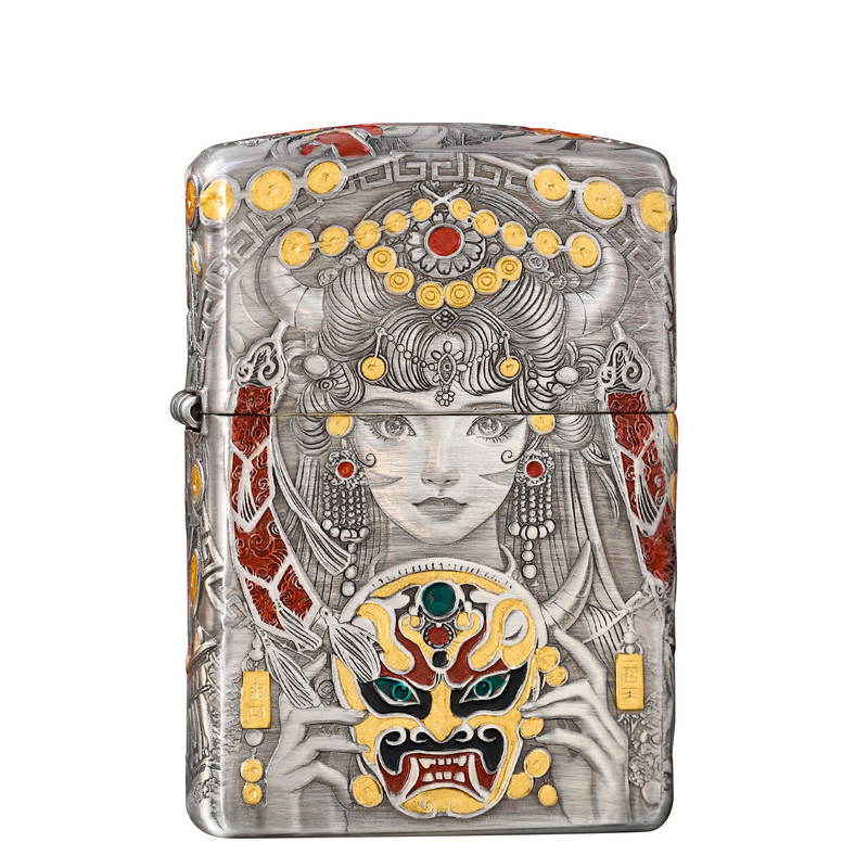 Zippo熏银扎基拉姆浮雕男士送礼