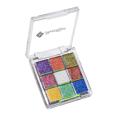 【直播间】巽菲特冰透爆闪变色龙九色盘眼影九宫格日常眼妆淡彩妆