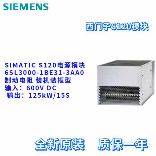 议价制动电阻 6SL3000-1BE31-3AA0 电源模块 6SL30001BE313AA0 西