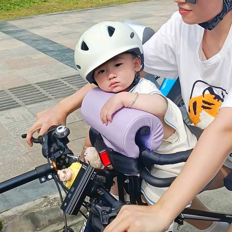 自行车儿童座椅防撞垫趴趴垫山地公路自行车遛娃防撞软包前置通用