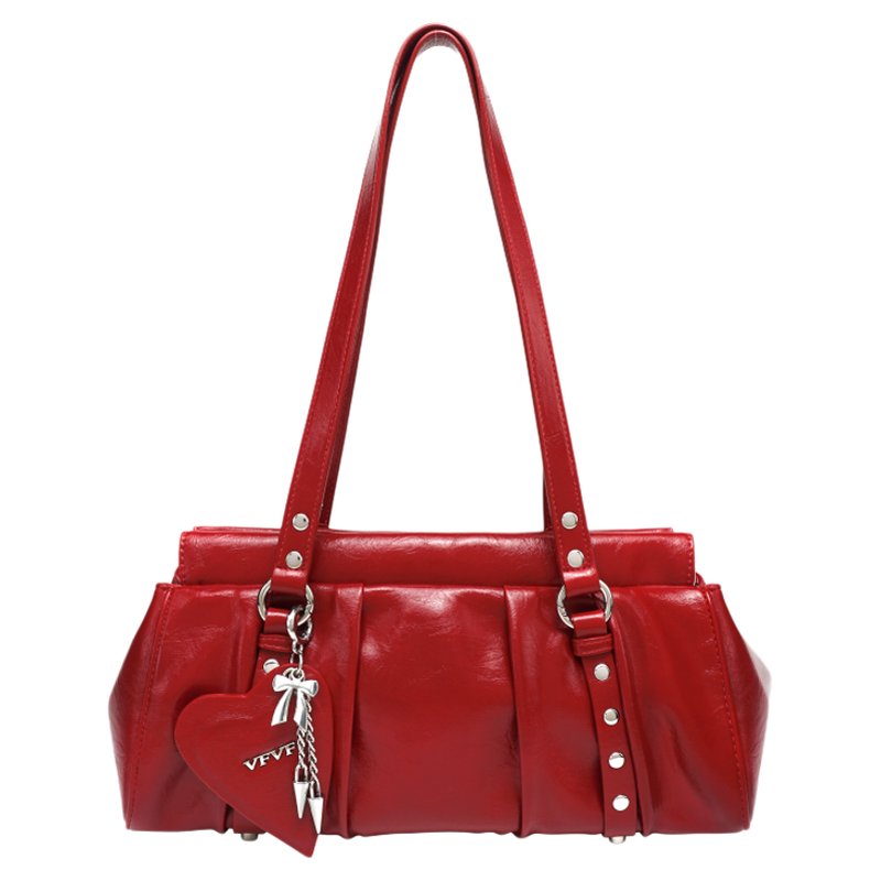 VFVF结婚红色包包女婚包新娘单肩斜挎包腋下包法棍包高级感2025