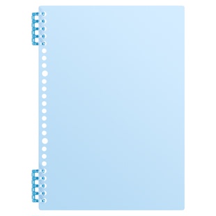 【加厚PP活页夹外壳】透明A4/B5/A5多尺寸通用30孔/26孔/20孔活页环扣笔记本封面DIY手账装订外皮可拆卸不破