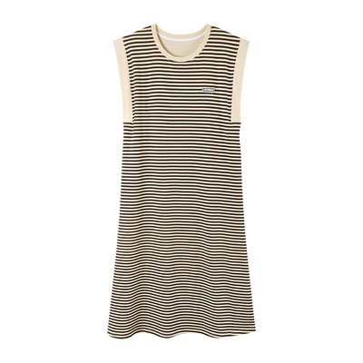 【胸垫可调节】猫人纯棉睡裙女夏