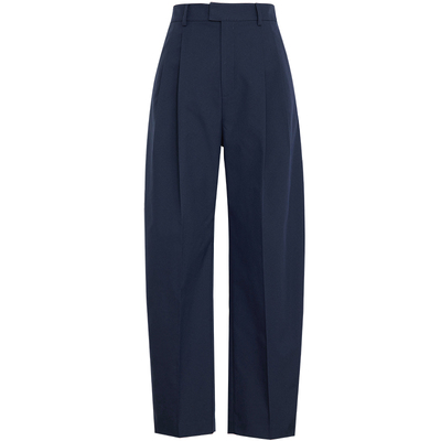 夏莫卡时髦利落显瘦纸片人九分裤