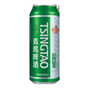青岛啤酒清爽原麦汁浓度8.0°P 500ml*9罐听装易拉罐清凉整箱包邮