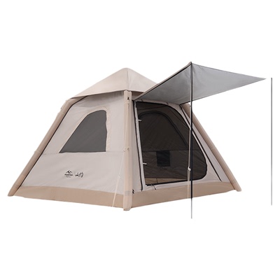 山约全自动充气帐篷户外露营3-4人可折叠便携式野营过夜防晒防雨