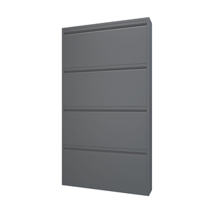 12-15cm超薄鞋柜家用门口小户型入户大容量玄关柜挂墙钢制窄鞋柜